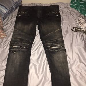 Black denim Balmains bish